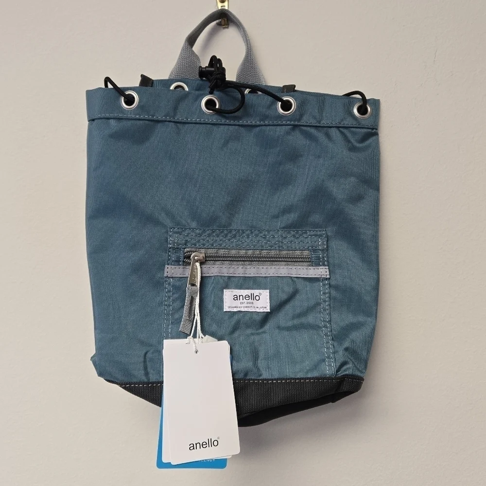Anello EPOCH Water Repellent Body Bag Backpack ATR0205 Blue